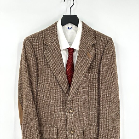 vintage 60s TWEED WOOL BLAZER jacket sport coat 36S - Picture 4 of 12